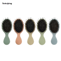 Sutuiying New Natural Boar Bristle Oval Hair Brush Comb Head Scalp Massage Comb Portable Horsehair Comb Fashion Styling Tool. 