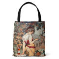 Eco-friendly Canvas Bag Reusable Canvas Digital Printed Tote Bag Handbag for Grocery Shopping Carry Eco-conscious Consumer Market Bag Casual. 