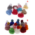 10Pcs 3.5CM Mixed Woolen Yarn Mini Hat Cap Headwear Garment Doll Craft Materials. 