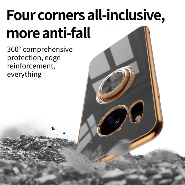 Xiangliang%20Electroplating%20Magnetic%20Ring%20Bracket%20Phone%20Case%20for%20Sharp%20Aquos%20Wish4%203%20R9%20R8Pro%20R7%20Sense%208%207%206%204%20Plus%20Shockproof%20Cover%20-%20Image%204