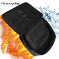 Organizer Fireproof Document Bag with Lock for Document File Passport. 