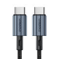 Choetech PD60W USB-C to USB-C Cable | 10000+ Bend Lifespan | Durable Nylon Braided And Aluminum Housing. 