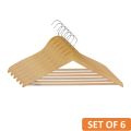 Bagmati Wooden Hangers - Multi Functional (6 Pieces). 