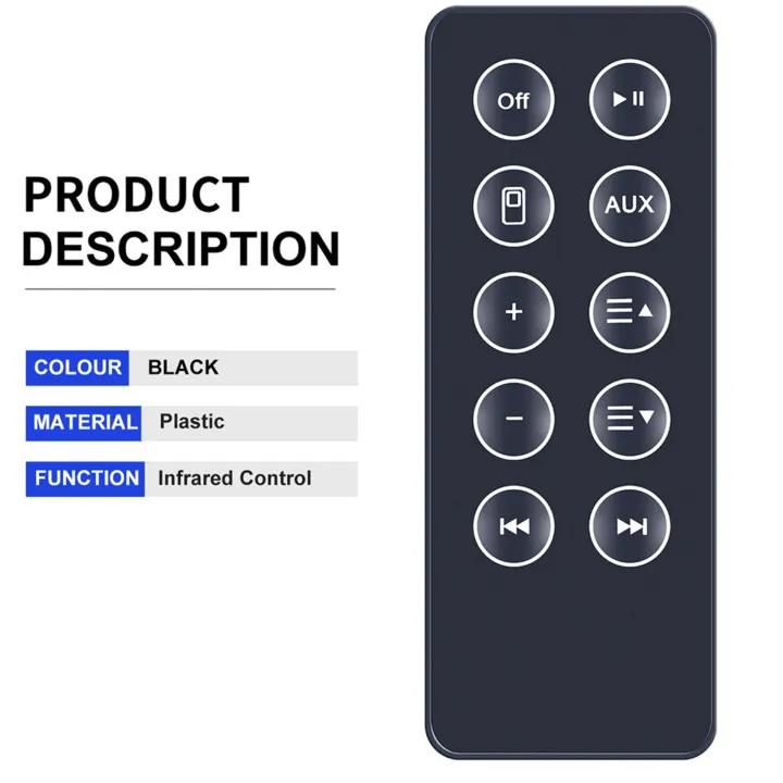 FORIDE%204X%20New%20Remote%20Control%20Replacement%20for%20Sounddock%2010%20SD10%20Bluetooth-Compatible%20Speaker%20Digital%20Music%20System%20-%20Image%202