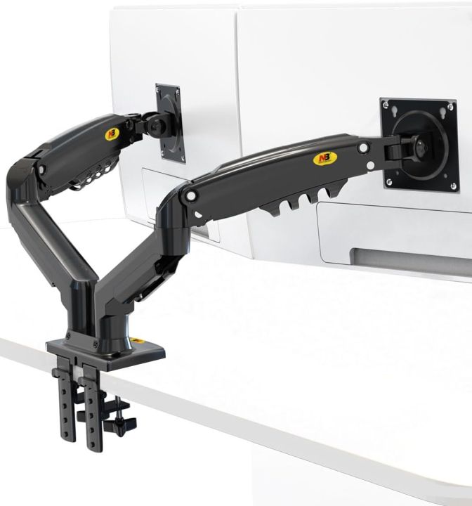 Dual%20Monitor%20ARM%20Desk%20Mount%20NB%20F160%20Full%20Motion%20Swivel%20Computer%20Monitor%20Arm%20For%20Two%20Screens%2017-27%20Inch%20360%20Degree%20Motion%20Heavy%20Duty%20Black%20-%20Image%208