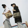 2023 Bag Fashion Function Canvas Bag Summer MANJH Casual Little Ladies New Postman High Quality Girls Shoulder Bag. 
