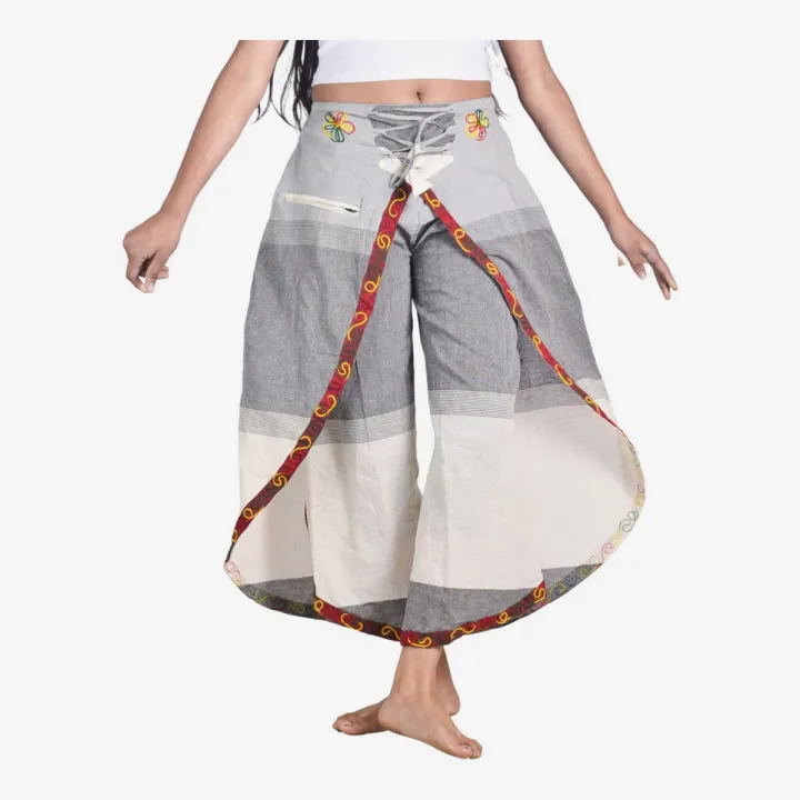 Gray%20Tone%20Butterfly%20Trousers%20For%20Women%20-%20Image%202