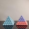 Bubble Pyramid Silicone Mold – Candle, Soap, Cake, Resin, and Chocolate Mould for DIY & Home Deco. 