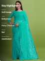 Self Design Bollywood Net Saree For Women. 