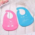 Baby Feeding Apron Baby Bib Slabber Rubber Kids Baby Burb Apron Silicon Bibs. 