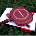 Red/Black Happy Call Non Stick Double Sided Fry/Grill Pan. 