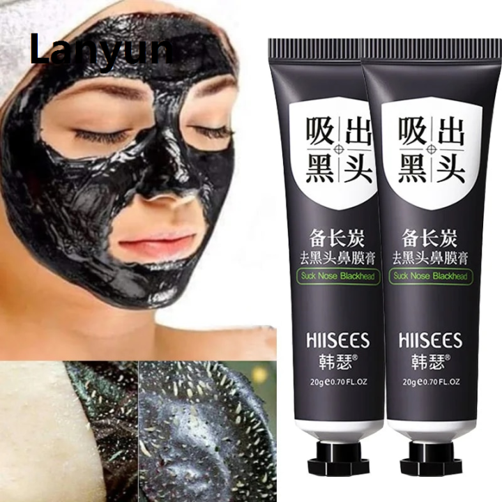 Lanyun 1PC Blackhead Remover Face Mask Cream Oil-Control Nose Black Dots Sales promotion Mask Acne Deep Cleansing Beauty Cosmetics Women Skin Care