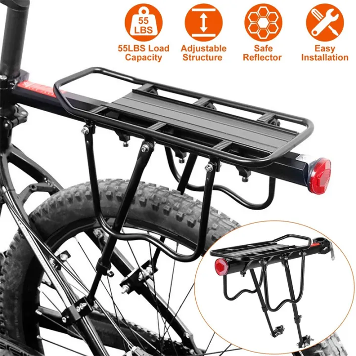 Bike Rear Cargo Rack Quick Release Carrier Bicycle Pannier Luggage ...