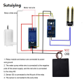 Sutuiying DIY Automatic Irrigation System Self Watering DIY Kit Garden Planting Water Pump Soil Moisture Sensor Relay Module for Arduino. 