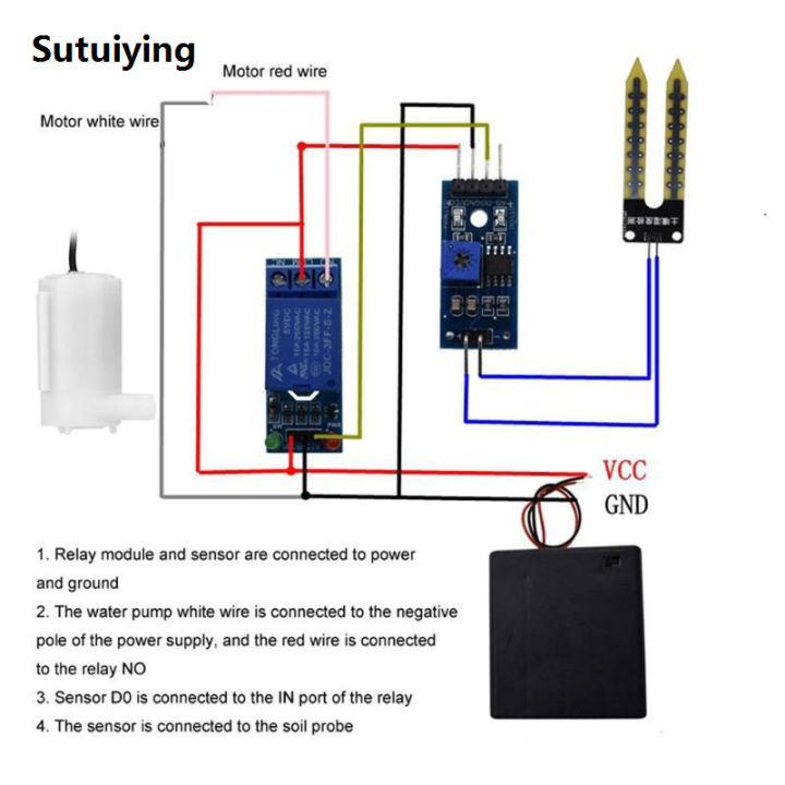 Sutuiying%20DIY%20Automatic%20Irrigation%20System%20Self%20Watering%20DIY%20Kit%20Garden%20Planting%20Water%20Pump%20Soil%20Moisture%20Sensor%20Relay%20Module%20for%20Arduino%20-%20Image%204