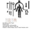 Certiou Model Toy Diy Magnetic Robot Action Figure Set with Movable Joints 3d Printed Full Body Activity Toy for Gaming Buyers' Favorite. 