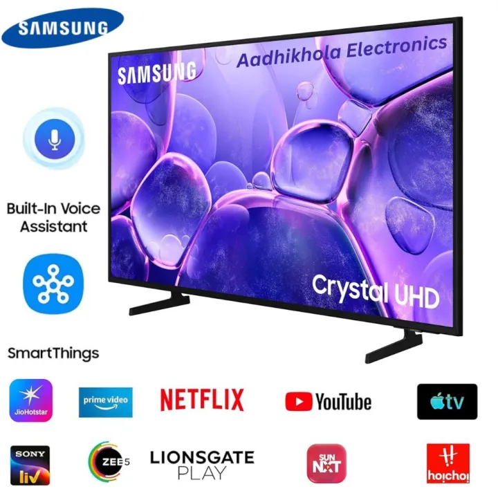 Samsung%2055%20Inch%20Crystal%204K%20UHD%20Smart%20TV%20UA55U8500%20%7C%203%20Year%20Full%20Warranty%20%7C%20Slim%20Bezel%20Metal%20Design%20%7C%20Crystal%20Processor%204K%20%7C%20HDR10+%20%7C%20Wi-Fi%20&%20Bluetooth%20%7C%20Tizen%20OS%20%7C%20Q-Symphony%20Sound%20-%20Image%204