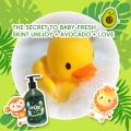 Natural Baby Shampoo & Gently Body Wash for Kids - (2-in-1) Head to Toe Cleanser with Avocado & Provitamin B5. 
