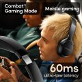 GoBoult Q Over Ear Bluetooth Headphones with 70H Playtime, 40mm Bass Drivers, Zen™ ENC Mic, Type-C Fast Charging, 4 EQ Modes, Bluetooth 5.4, AUX Option, IPX5 Wireless Headphones (Black). 