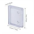 10 Pcs/Bag Portable Windproof Shower Curtain Clips Self-adhesive Non Punching Toilet Curtain Rings Clip Waterproof Transparent Curtain Fixing Device Indoor Showers. 