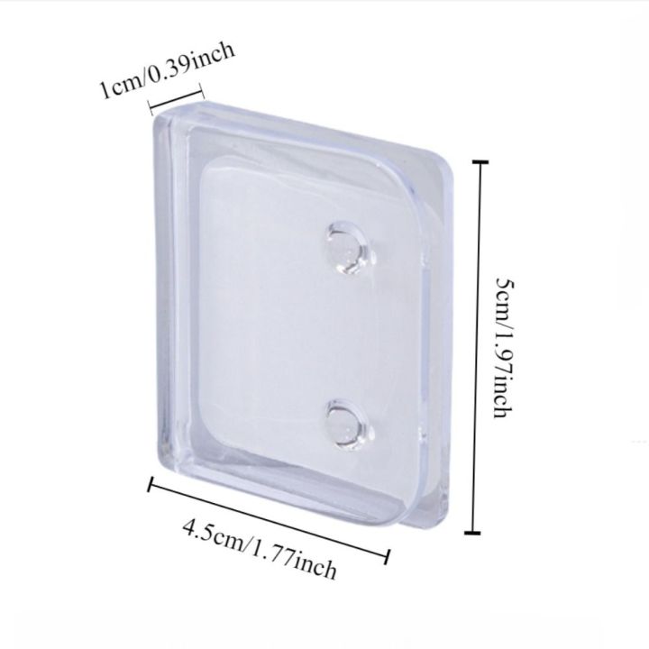 10%20Pcs/Bag%20Portable%20Windproof%20Shower%20Curtain%20Clips%20Self-adhesive%20Non%20Punching%20Toilet%20Curtain%20Rings%20Clip%20Waterproof%20Transparent%20Curtain%20Fixing%20Device%20Indoor%20Showers%20-%20Image%202