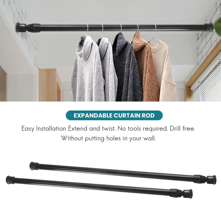 OUMERY%203PCS%20Spring%20Curtain%20Rods%2016%20to%2028%20Inch%20Tension%20Rod%20Spring%20Curtain%20Rod%20Adjustable%20Curtain%20Rod%20Expandable%20Curtain%20Rod%20-%20Image%204