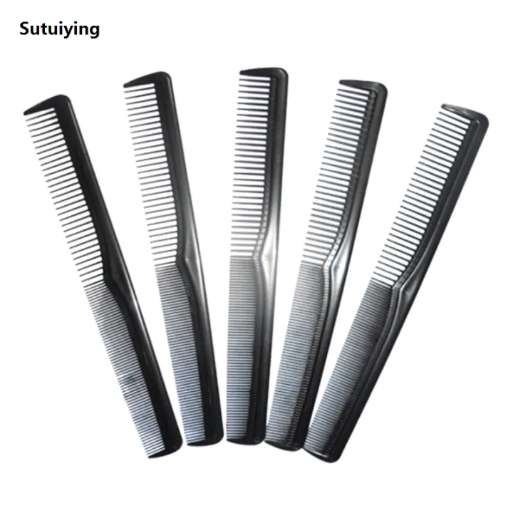 Sutuiying%205%20Pieces%20Fine%20Cutting%20Wide%20Tooth%20Hair%20Barber%20Carbon%20Fiber%20Salon%20Original%20Hairdressing%20Comb%20Heat%20Resistant%20Styling%20Grooming%20Comb%20-%20Image%207