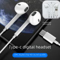 Digital chip type-C for Samsung NOTE10 P30 P40 smart phone wired headset. 