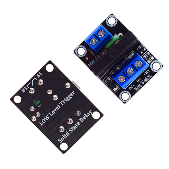 -883 1 Channel 5V Low Level Solid State Relay Module with Fuses Solid ...