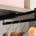 Pants Rack Top Mounted Vertical Pull-out Wardrobe Crossbar Hanger. 