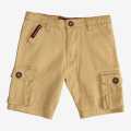 Brown Color Cotton Solid Casual Summer Half Pant With Elastic For Boys. 