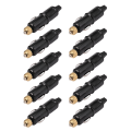 10X 12/24V Replacement Car Lighter Socket Plug Adapter Charger + Fuse Set. 