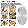 4 Pack 12 Inch Pizza Tray,Stainless Steel Pizza Oven Baking Tray,Round Pizza Baking Sheet,for Baking Roasting Serving. 