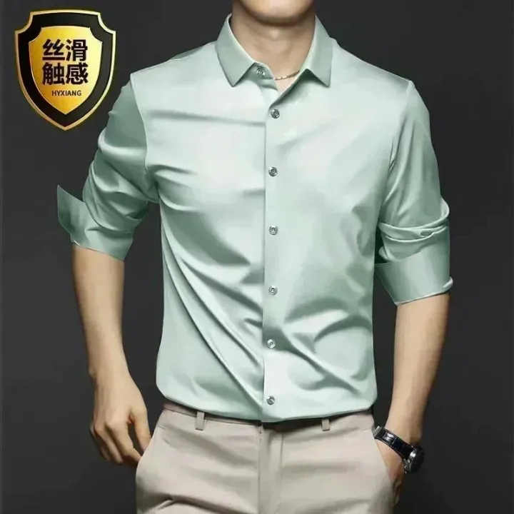 Fifty%20percent%20discount%20Men's%20White%20Shirt%20Long%20Sleeve%20Non%20iron%20Business%20Dress%20Slim%20Fit%20Korean%20Version%20Professional%20Work%20White%20Casual%20Men's%20Suit%20Shirt%20-%20Image%208