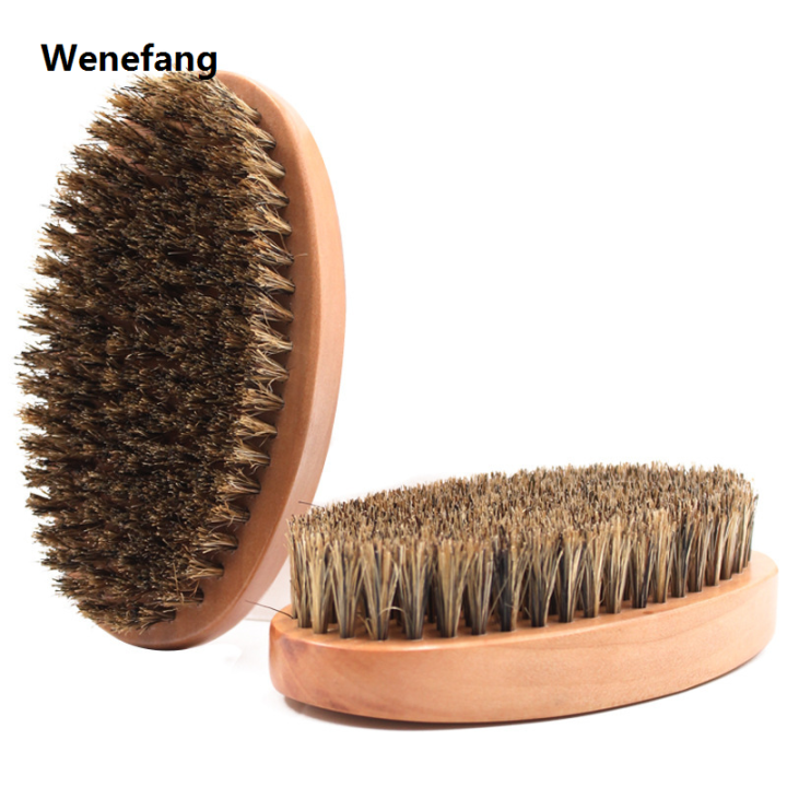 Wenefang%20Boar%20Bristle%20Men's%20Shaving%20Brush%20Portable%20Barber%20Natural%20Beard%20Brush%20For%20Facial%20Cleaning%20Mustache%20Tools%20Vintage%20Oil%20Head%20Brush%20-%20Image%202