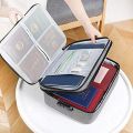 Storage Bag with Lock Portable Travel Home Filing Storage Large Capacity Files Storage Bag Double/Three Layer Passports Organizer Bag,Document Bag Organize. 