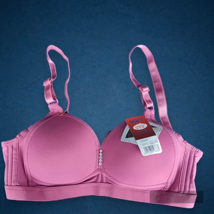 Pack Of 2 Three Dot Diamond Plain Bra For Women | Daraz.com.np
