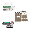 DIY Bluetooth Speaker Kit with FM Radio DIY Soldering Project Practice Solder Assembly DIY Electronic Kit 2x3W Speaker A. 