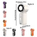 Portable Rechargeable Mini Handheld Fan Powerful Wind Ultra-Quiet Small Electric Fan Digital Display Personal Cooling Fan Gift. 
