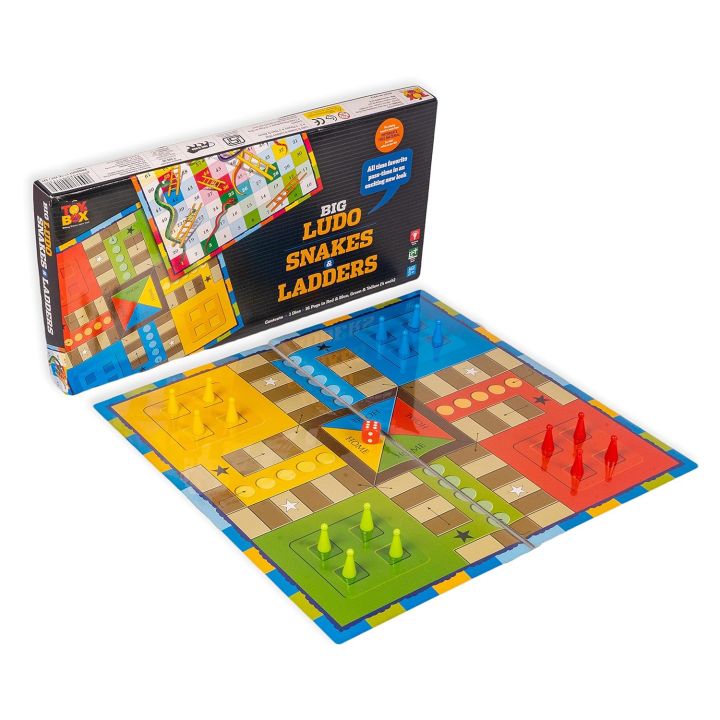 Toysbox Big Ludo, Snakes & Ladders Classic Board Game for Baby & Adult