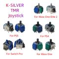 2pcs K-SILVER Anti-Drift TMR Electromagnetic Joystick for PS4 Xbox Series Gamepad for Switch Pro PS5 Controller Repair. 