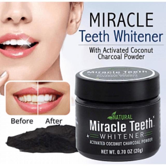 Perfect Smile Stain Remover 20G Black Charcoal Miracle Tooth Whitening Powder By Godam Online