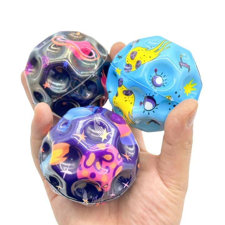 NAVESO Astro Jump Ball, Moon Ball, Spaceballs, Bounce Ball, Jumping Balls, Jumpball, Jumps Rubber Ball, Waboba Ball, Lava Ball, 7 cm Mini Bouncing Ball Toy for Kids Party Gift Premium Quality (PACK OF 1)