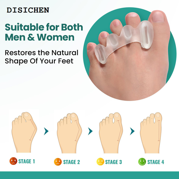 DISICHEN%20Affordable%201Pair%20Gel%20Hard%20Silicone%20Toe%20Finger%20Separator%203%20Hole%20Hallux%20Valgus%20Orthopedic%20Spacers%20Bunion%20Overlapping%20Hammer%20Foot%20Corrector%20-%20Image%205