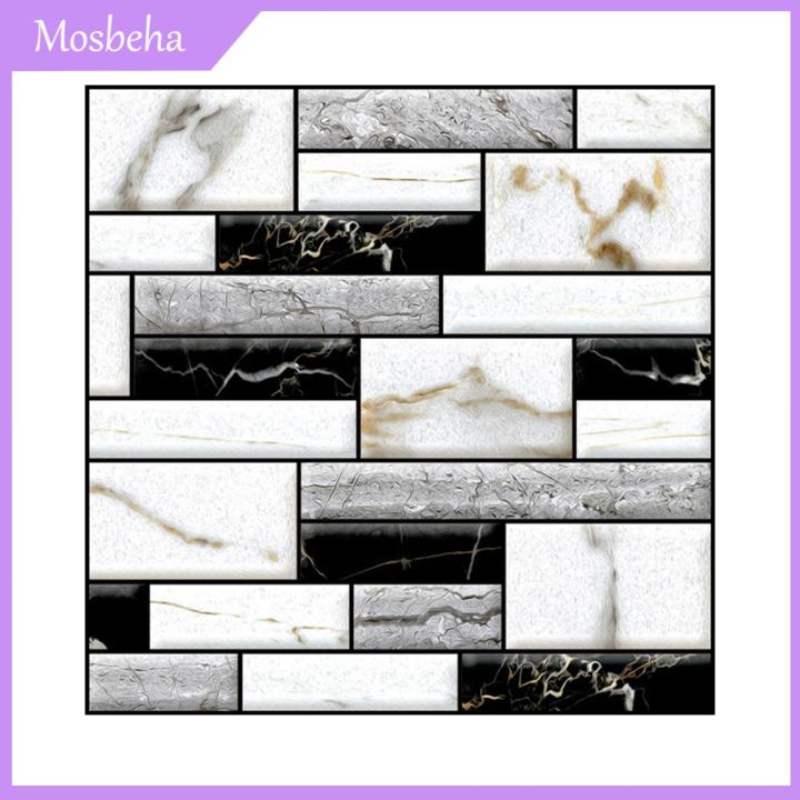 Mosbeha%20Wall%20Decal%20Sticker%203D%20Brick%20Pattern%20Scratch%20Resistant%20Wall%20Sticker%20-%20Image%202