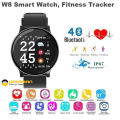 Round Smart Watch Wrist Band Fitness Tracker, Heart Rate, Waterproof , Round Dial. 