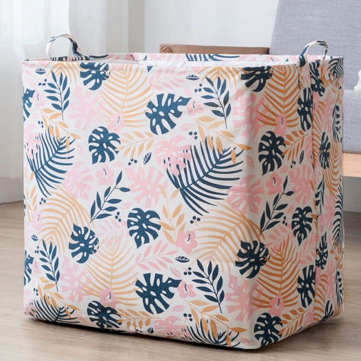 Laundry%20Basket%20Collapsible%20Large%20Household%20Storage%20Basket%20Clothing%20Hamper%20with%20Handle%20Living%20Room%20Closet%20Reusable%20Household%20Home%20Bathroom%20-%20Image%204