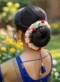 Gajra Hair Bun Gajra Hair Accessories Women's Hair Decorations Floral Hairpins Hair Accessories. 