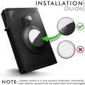 Smart AirTag Wallet for Men Minimalist AirTag Holder Leather Wallet with RFID Blocking Card Holder. 