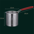 Tempura French Fries Fryer Deep Frying Pot Strainer with Strainer Chicken Fried Pans Kitchen Cooking Tool. 